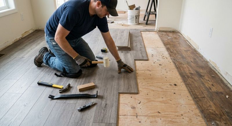 Laminate Floor Replacement in Kearny, NJ