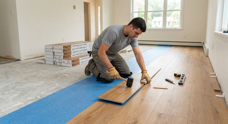 Luxury Vinyl Tile Installation in Basking Ridge, NJ