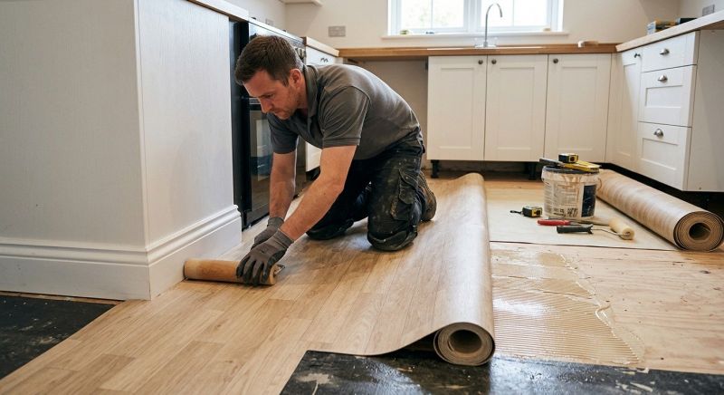 Sheet Linoleum Installation in Jersey City, NJ